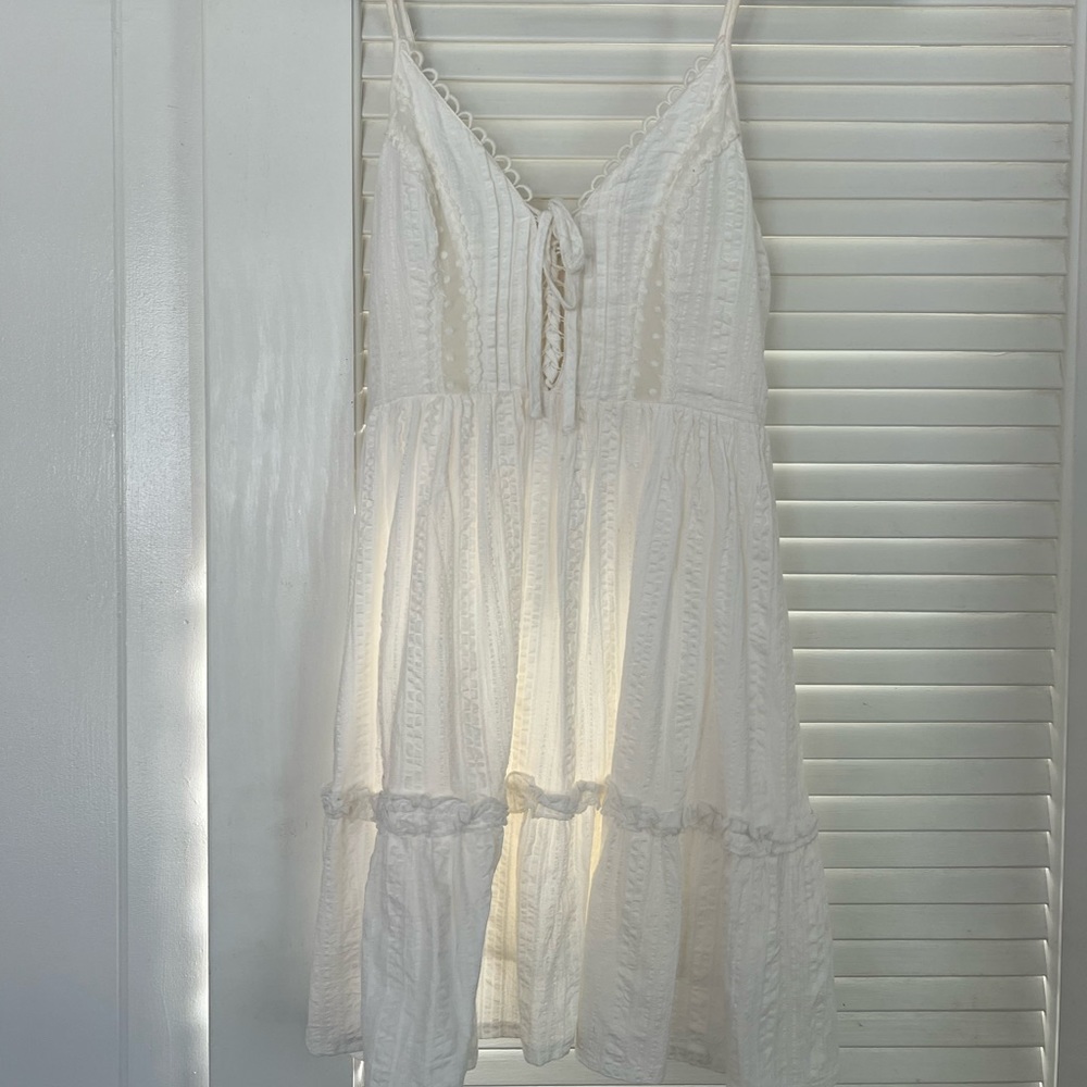 White mini dress